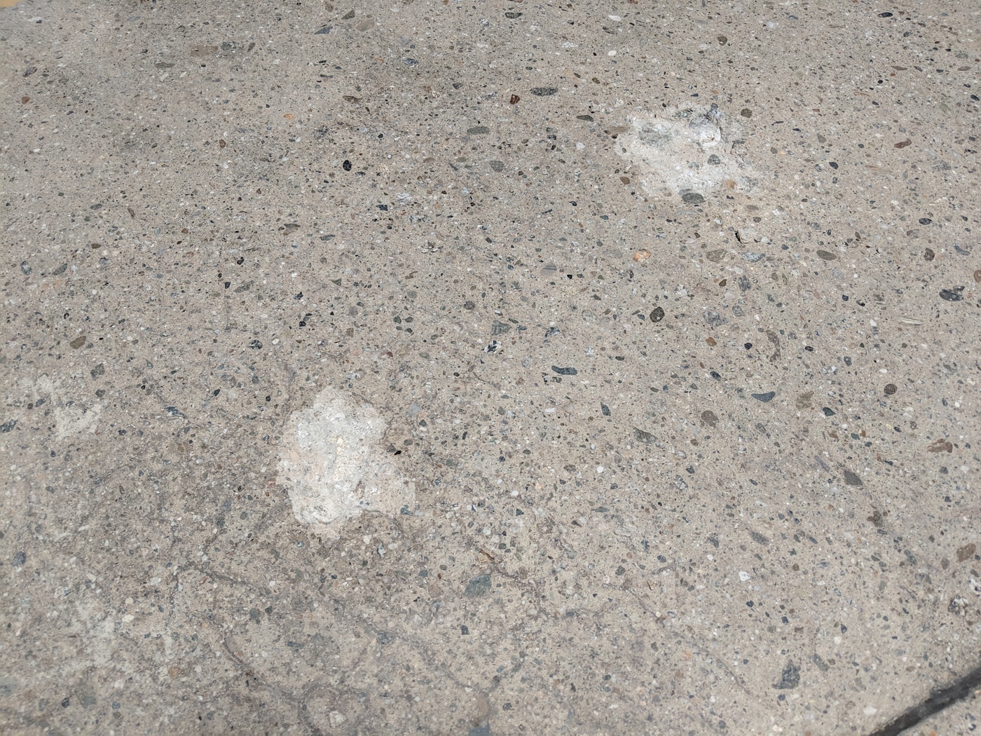 Properly prepared surface spalls ready for material installation