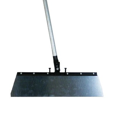 Metal beam secured to a heavy base with screws and brackets, with a background glitch suggesting image editing.